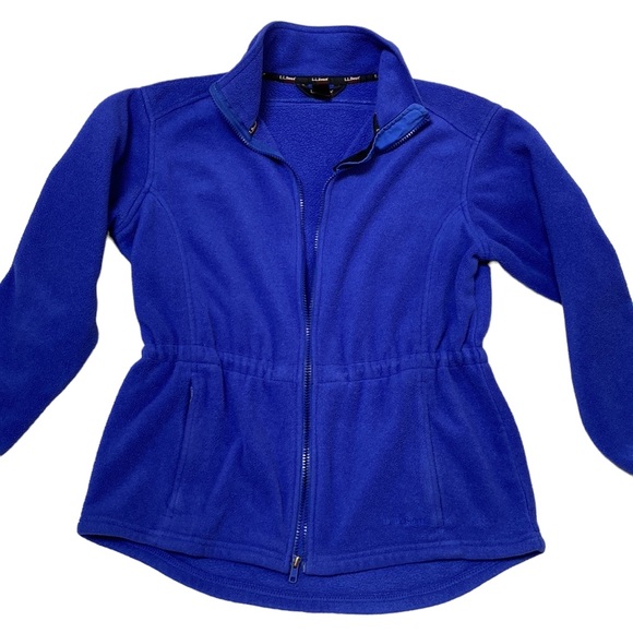 Vintage LL Bean Outdoors Long Sleeve Full Zipper Fleece Jacket Size Medium - Picture 2 of 10